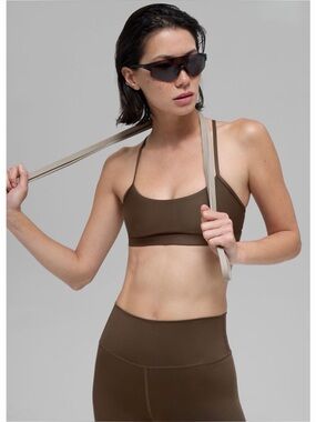 New ALO Intrigue Bra in Espresso size Small